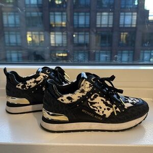 Michael Kors trainer sneakers with calf hair
